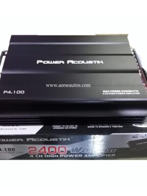 Power Acoustic P4.100 4Channel Amplifier Max Power 2400W