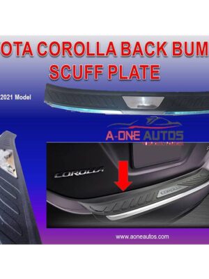 Toyota Corolla Back Bumper Scuff Plate 2015 to 2021 Model