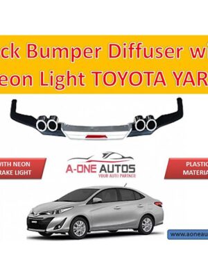 Toyota Yaris Back Bumper Diffuser with Neon Brake Light