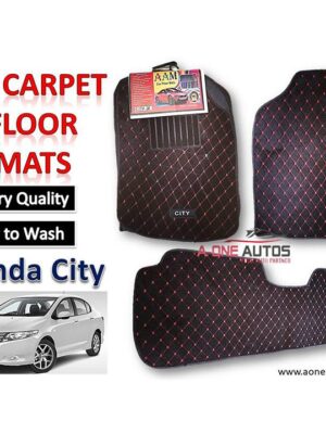 Honda City 2009 7D Luxury Carpet Floor Mat Set of 3pcs