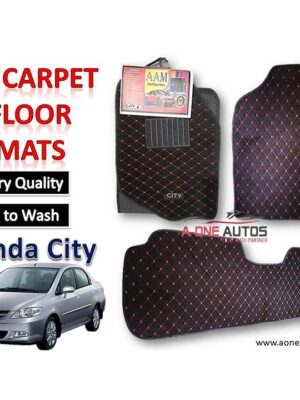 Honda City 2006~2008 7D Luxury Carpet Floor Mat Set of 3Pcs