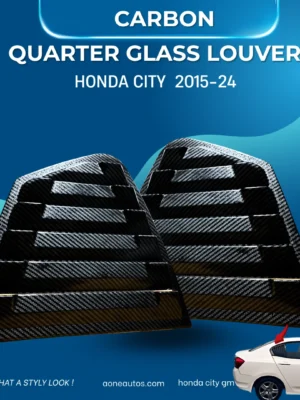 honda city quarter louver| in carbon fiber