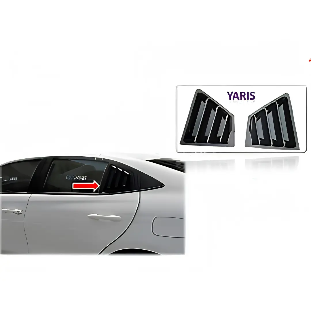 Toyota Yaris QUARTER LOUVER glossy black