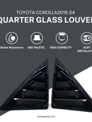 Toyota Corolla 2015-2024 Sporty Spike Design Quarter Glass Louver
