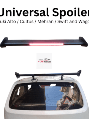 Universal Wing Spoiler with Brake Light - Mat Black