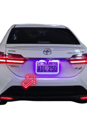 car plate frame | with Customed light | Car licence number plate frame | with camera fitting | transperant frame with blue light | car exterior accessories