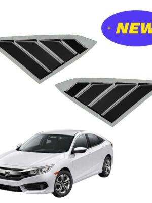 honda civic 2016-2020 | quarter glass window louvers | car exterior accessories