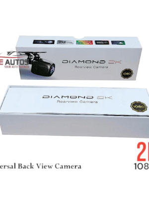 **Alt Text:** 2K Ultra HD Night Vision Rear View Camera with waterproof design, universal 12V fit for cars, providing clear night vision and parking assistance.