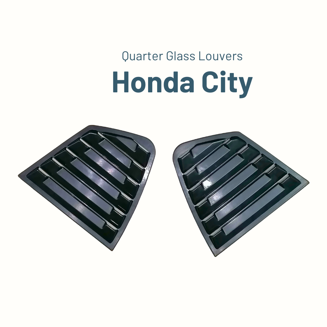 Honda City 2009–2020 Quarter Window Glass ABS Louvers
